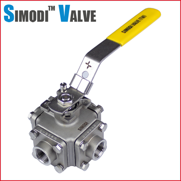 Four way ball valve bv4b-4dt