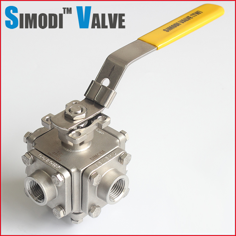 Four way ball valve