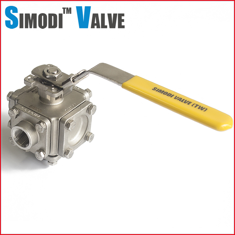 Four way ball valve